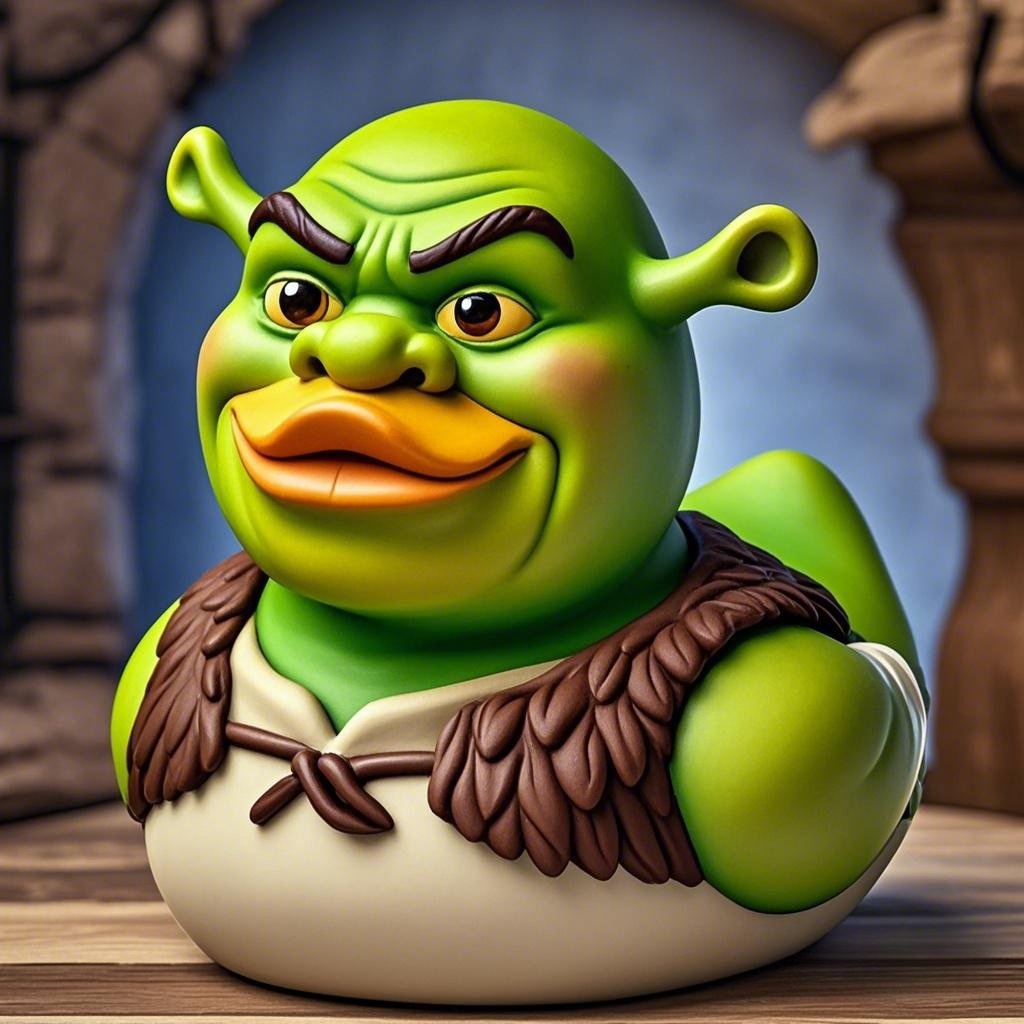 Shrek Duck Figurines