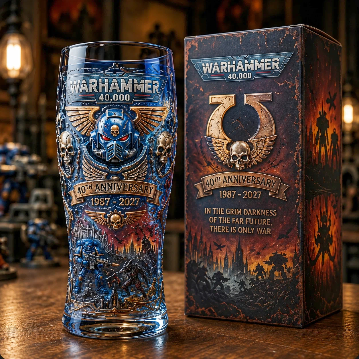 Warhammer 40K 40th Anniversary Pint Glass