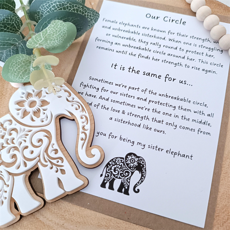 💖Friendship Gift 🐘Sisterhood Elephant