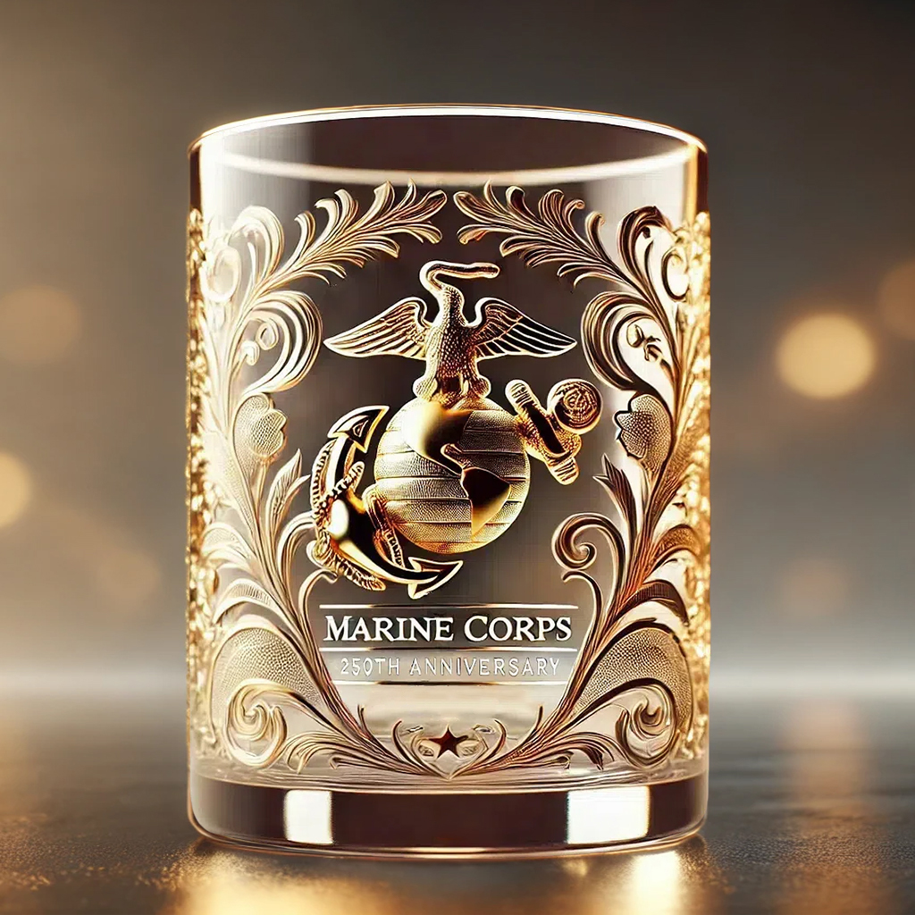 250th Anniversary U.S. Military Wine Glass