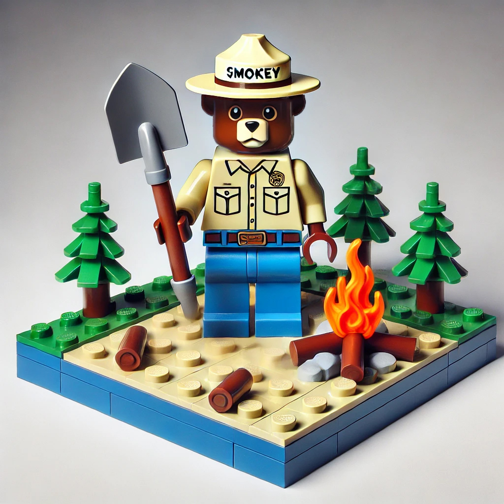Smokey Bear Building Blocks Set