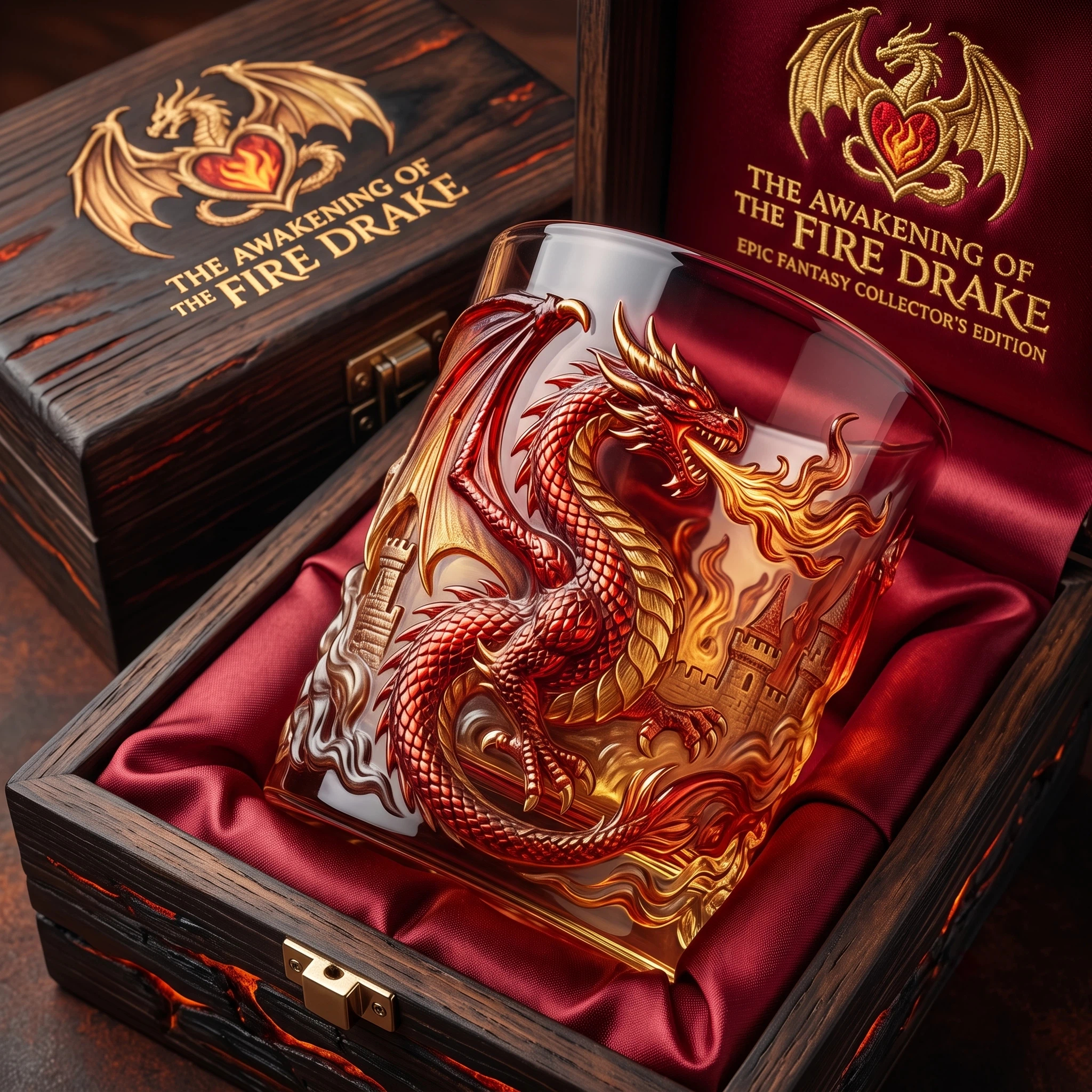 🐉Four Realms Dragon Collector Glass Collection – Choose Your Element, Awaken Your Legend