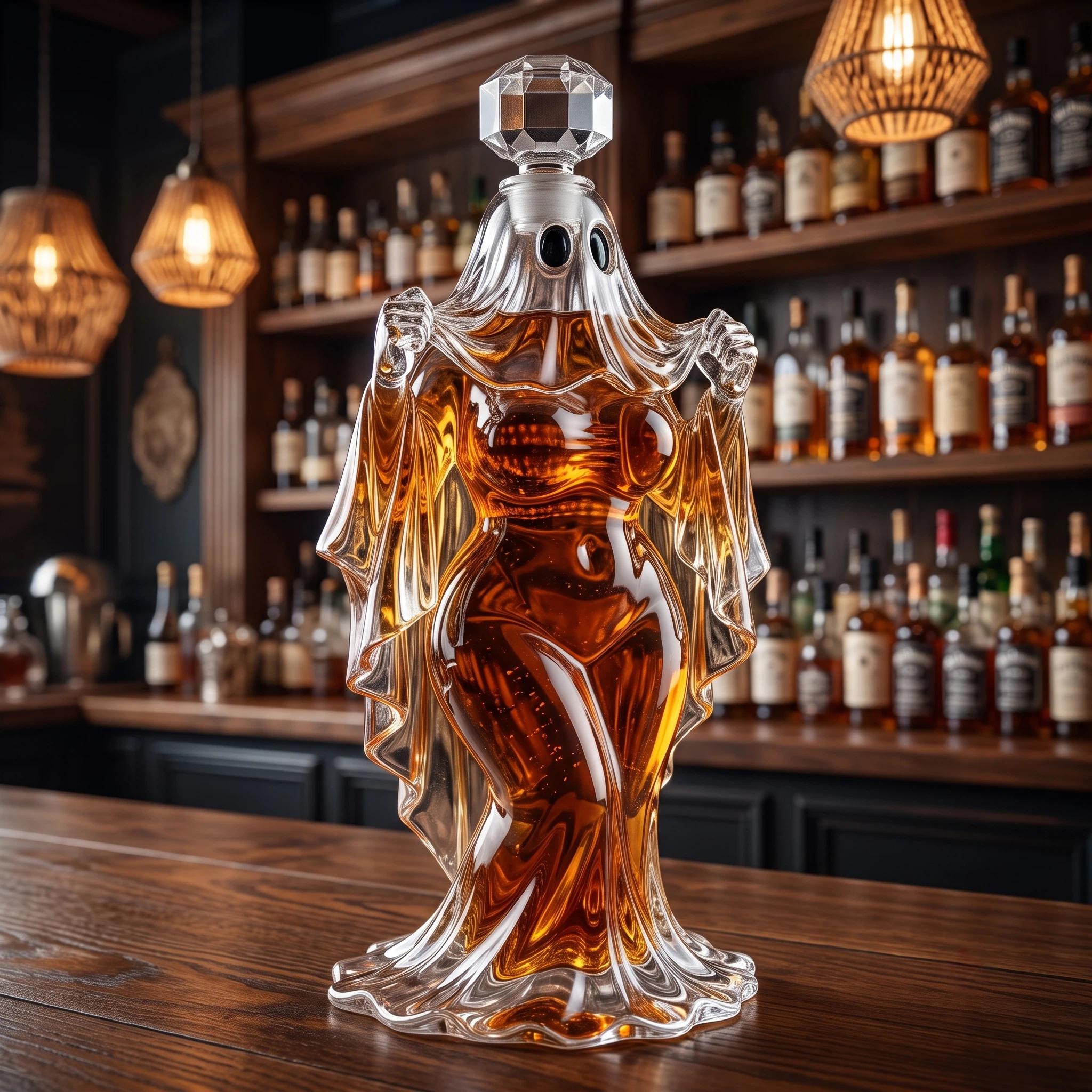 Flirty Ghost Whiskey Bottle