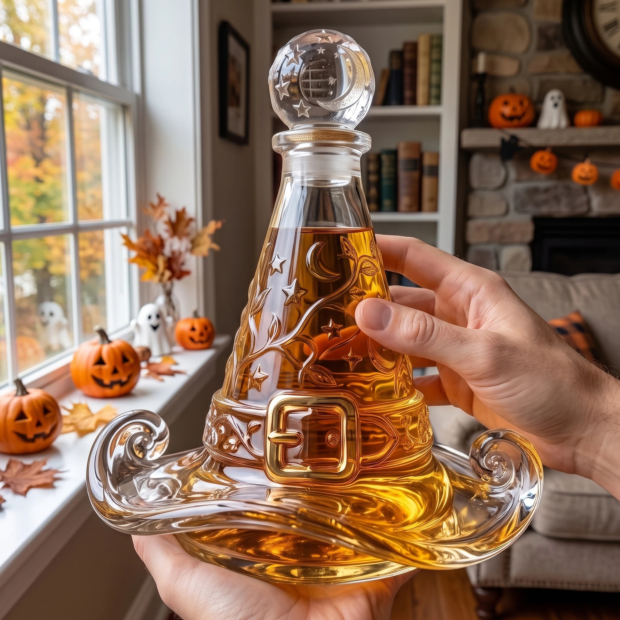 Witch Hat Whiskey Bottle
