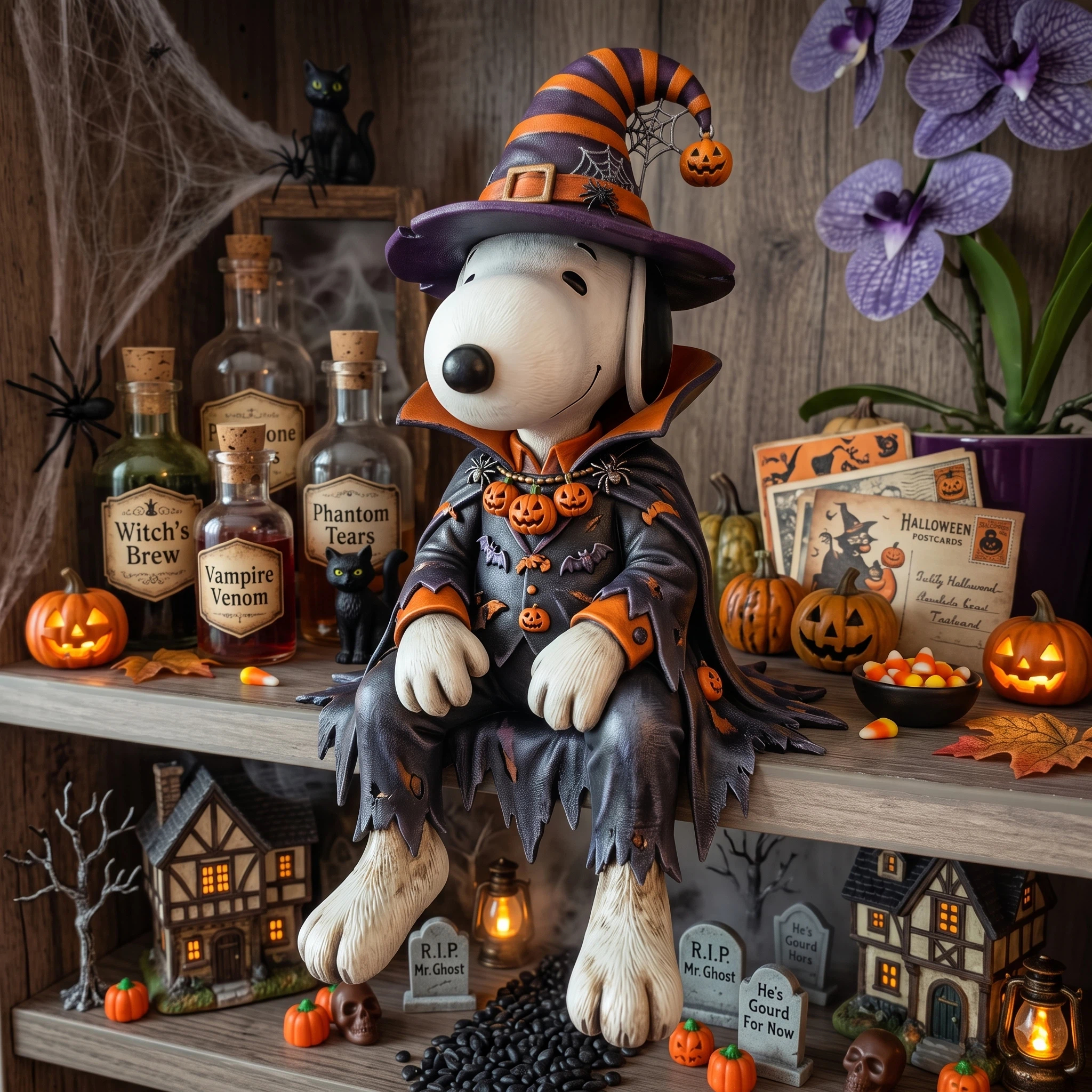SNPY Halloween Bookshelf Sitter Figurine