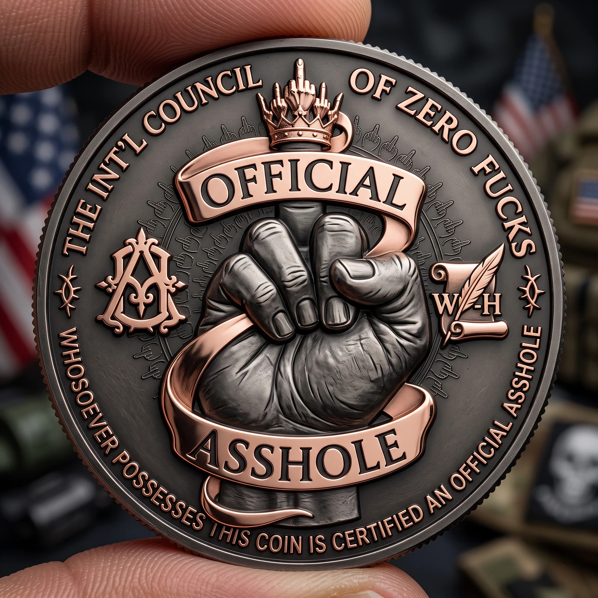 Official Asshole Challenge Coin