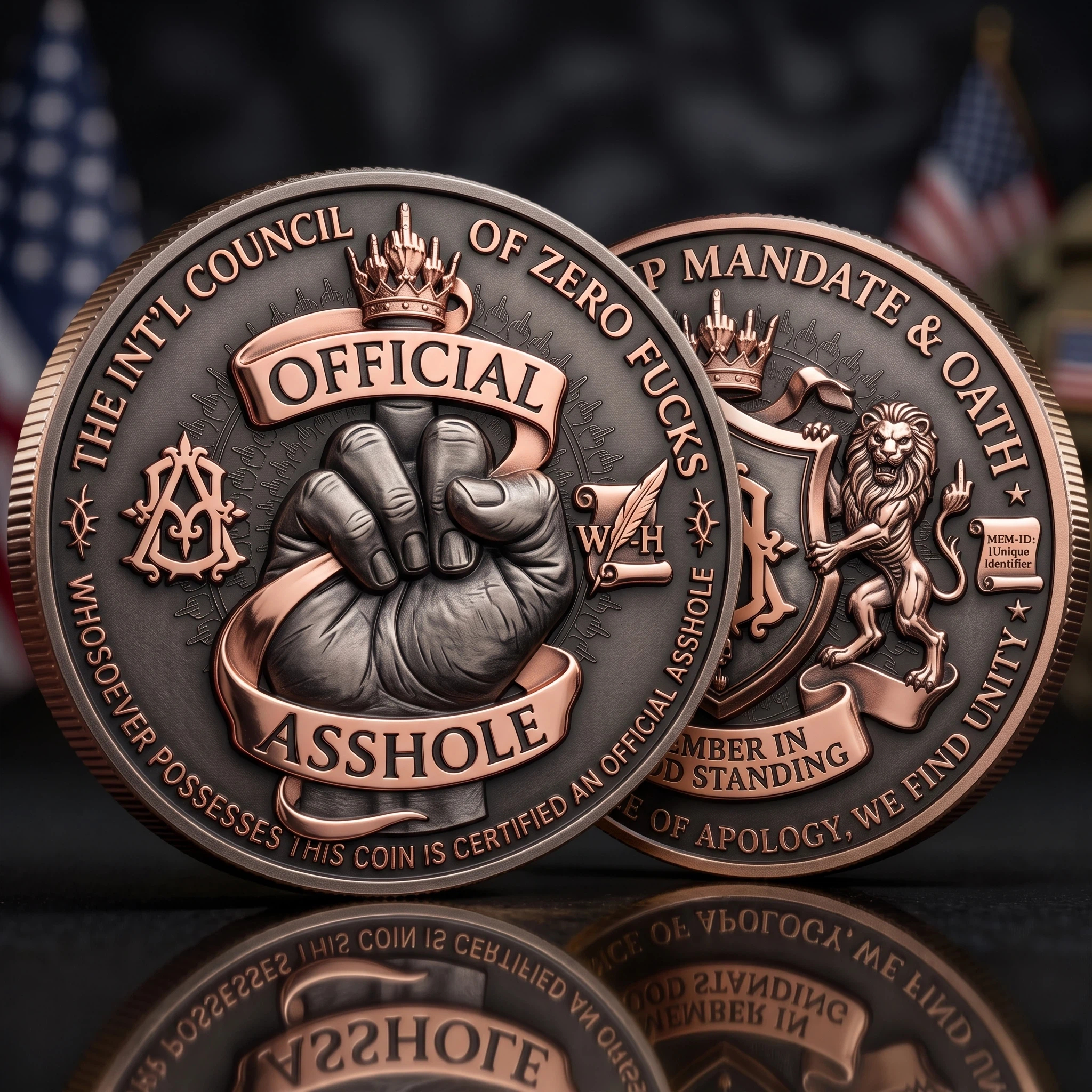 Official Asshole Challenge Coin