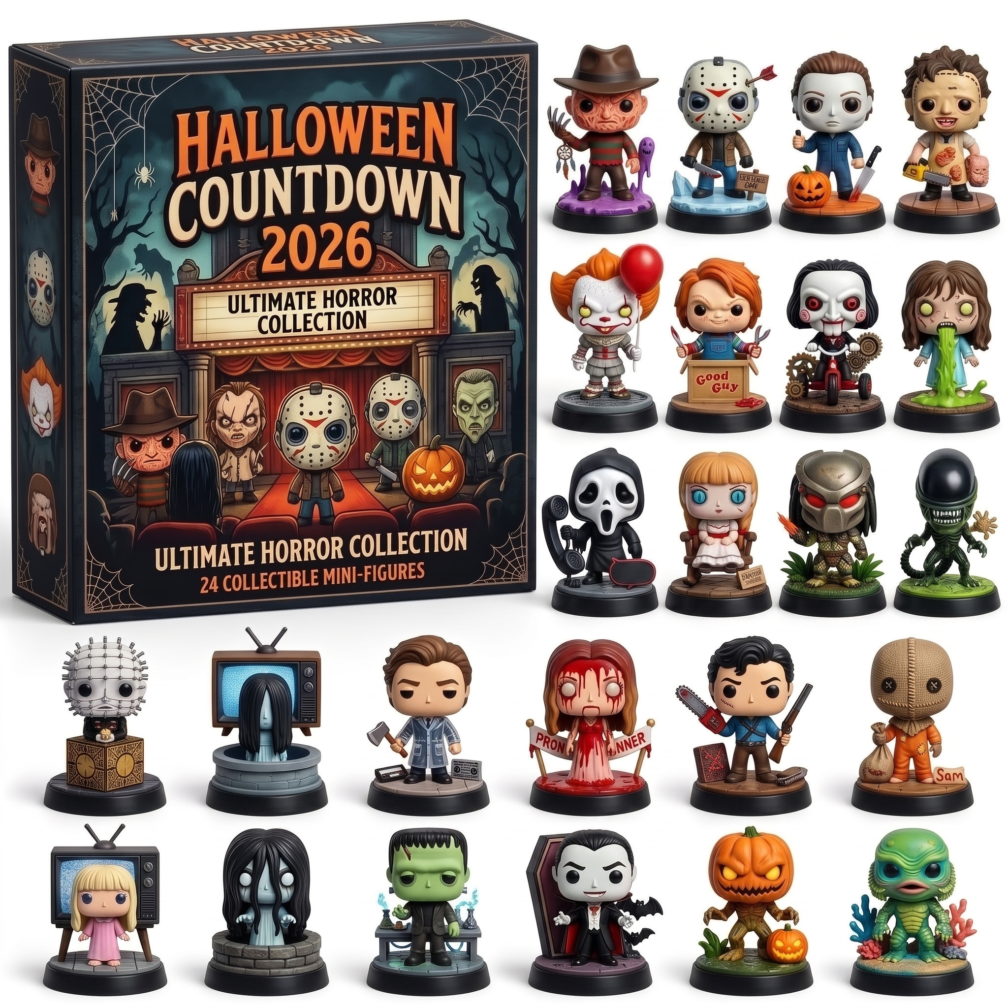 2026 Classic Horror Movies Arrive Calendar