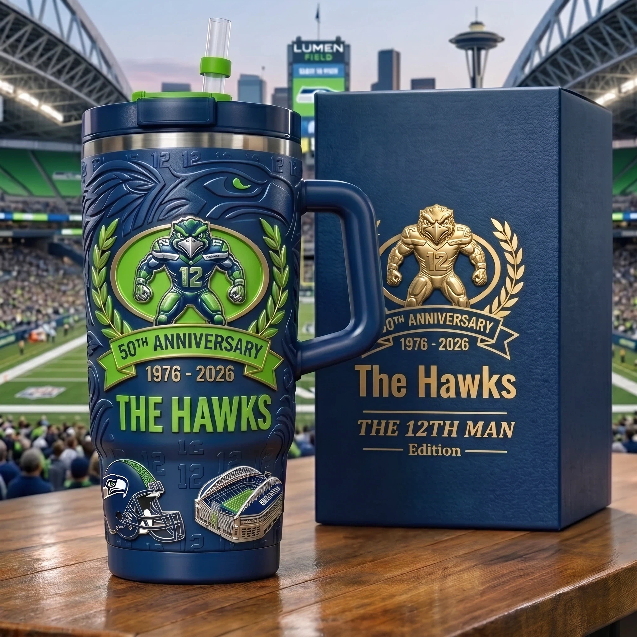 "The Hawks" 50th Anniversary Tumbler