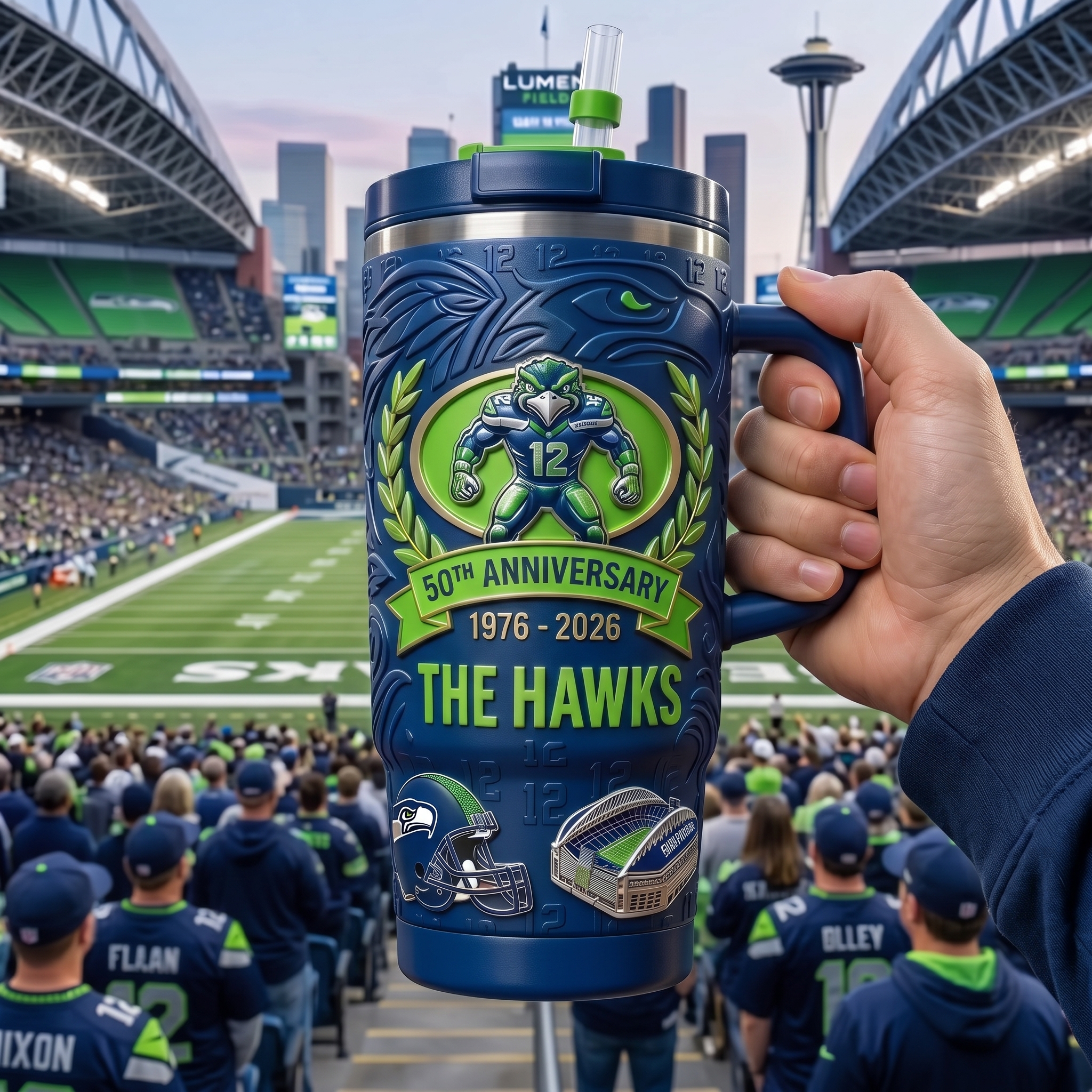 "The Hawks" 50th Anniversary Tumbler