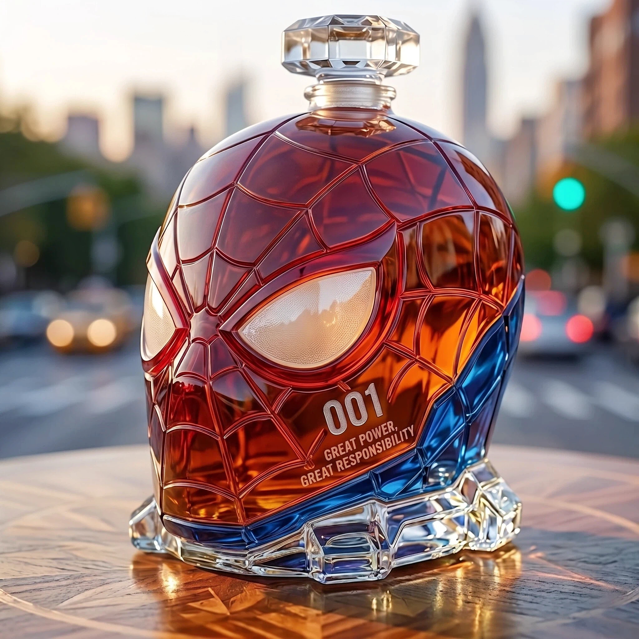 Superhero Legacy Whiskey Bottle