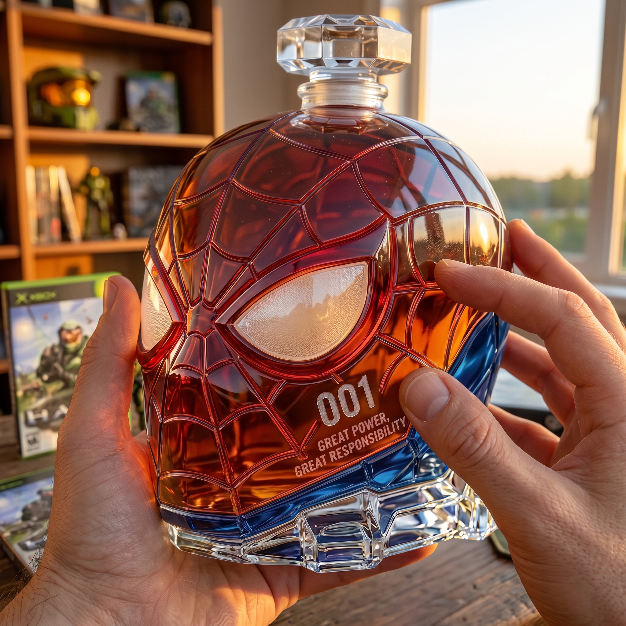 Superhero Legacy Whiskey Bottle