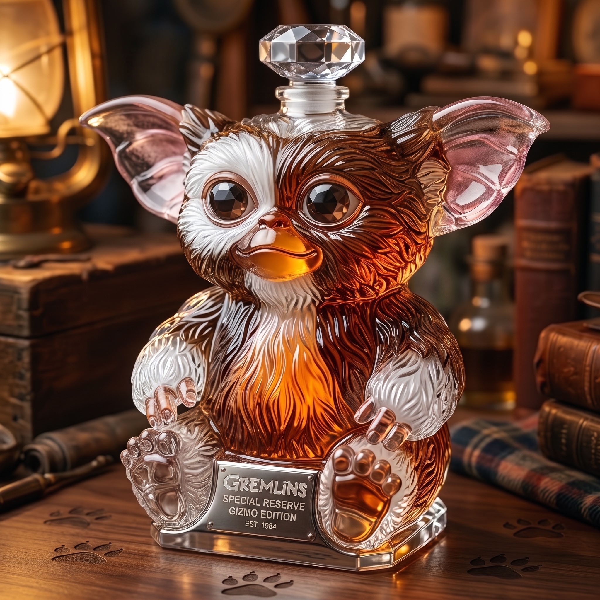 Gizmo Special Reserve Whiskey Bottle