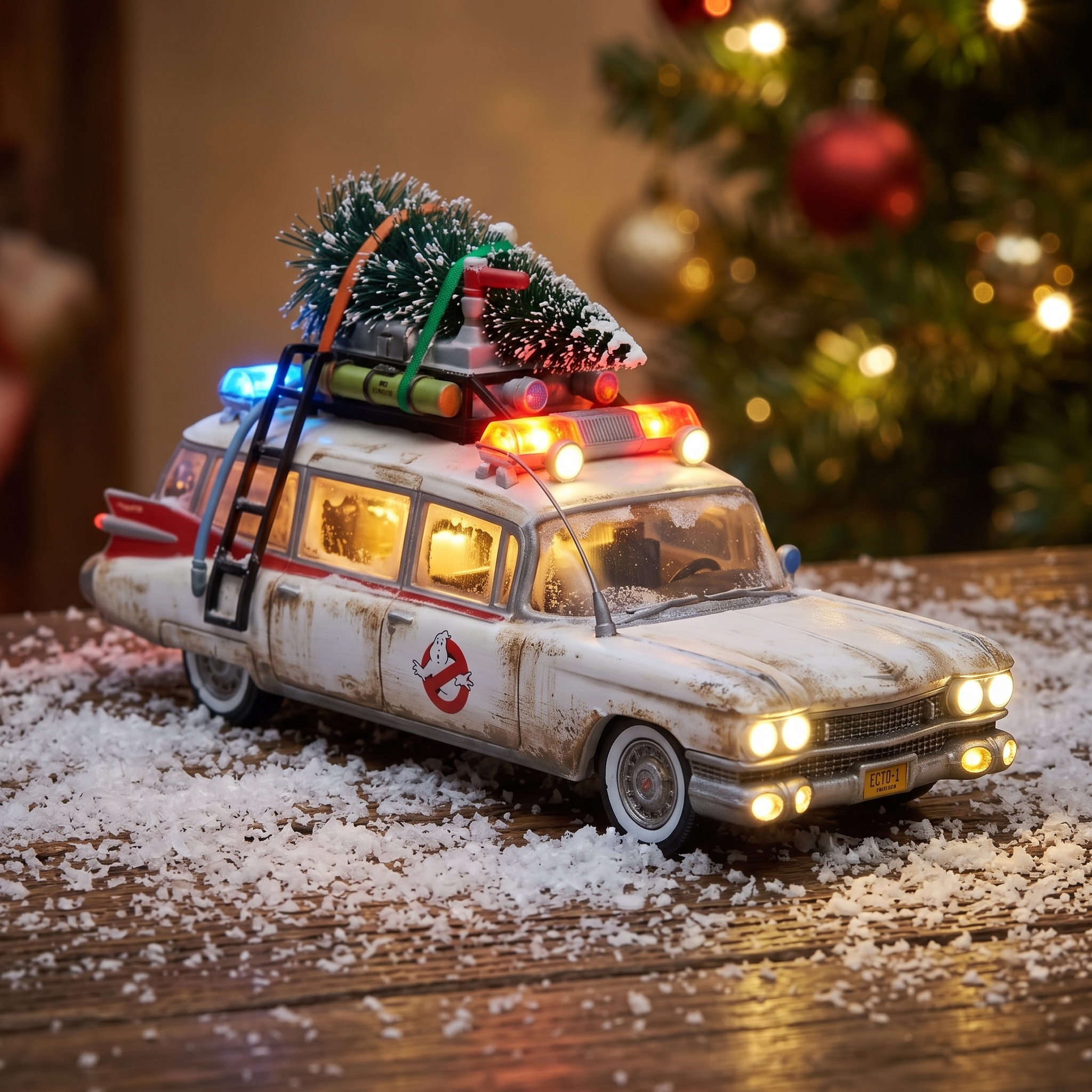 Ghostbusters Holiday Village Diorama Set