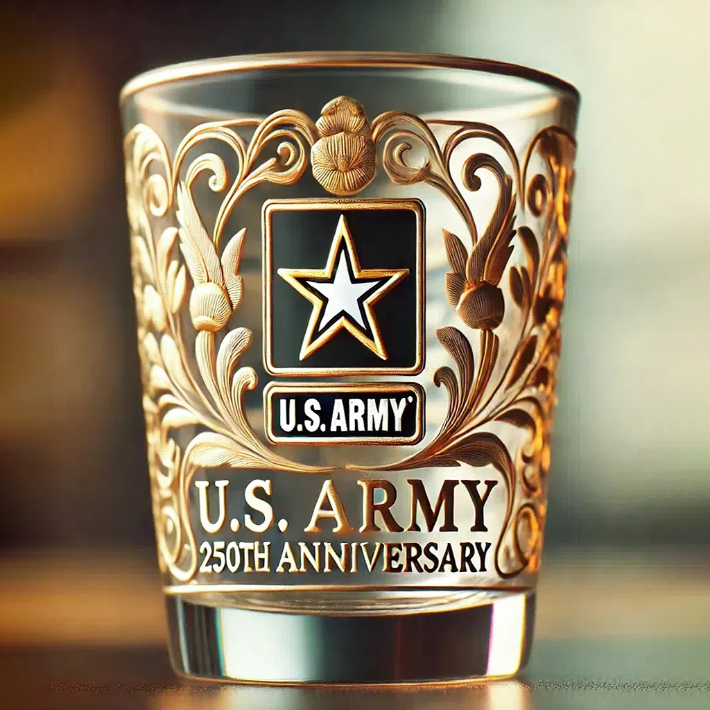 250th Anniversary U.S. Military Shot Glass