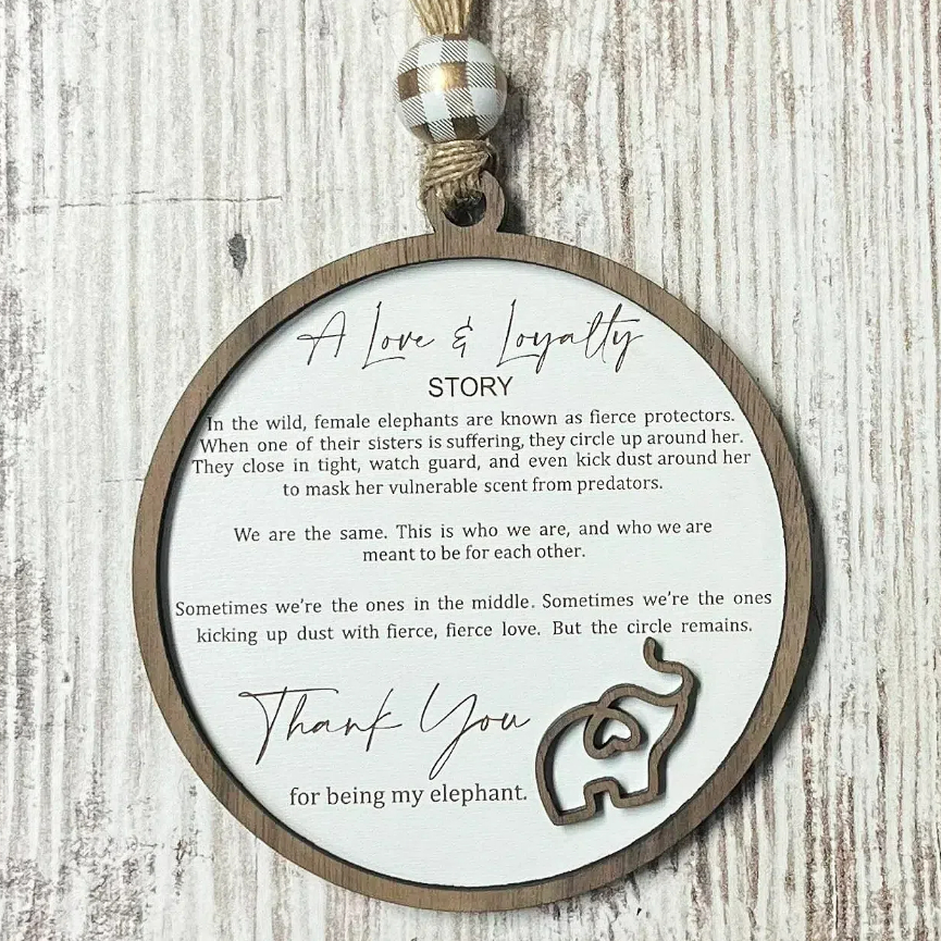 💖 Sisterhood Elephant Ornament