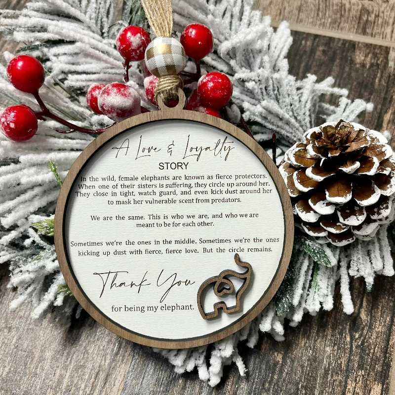 💖 Sisterhood Elephant Ornament