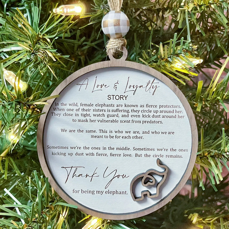 💖 Sisterhood Elephant Ornament