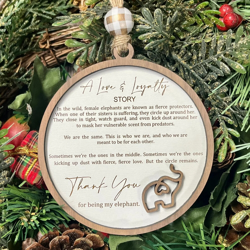 💖 Sisterhood Elephant Ornament