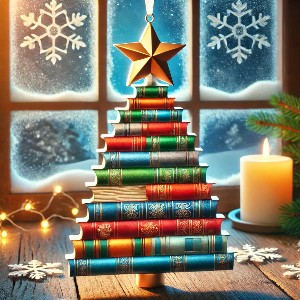 🎄✨Christmas Book Tree Suncatcher Ornament