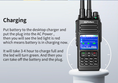 KaYoTomD10 Global Walkie-Talkie - Dual-Mode Global Communication, 10W Strong Power, Waterproof and Durable