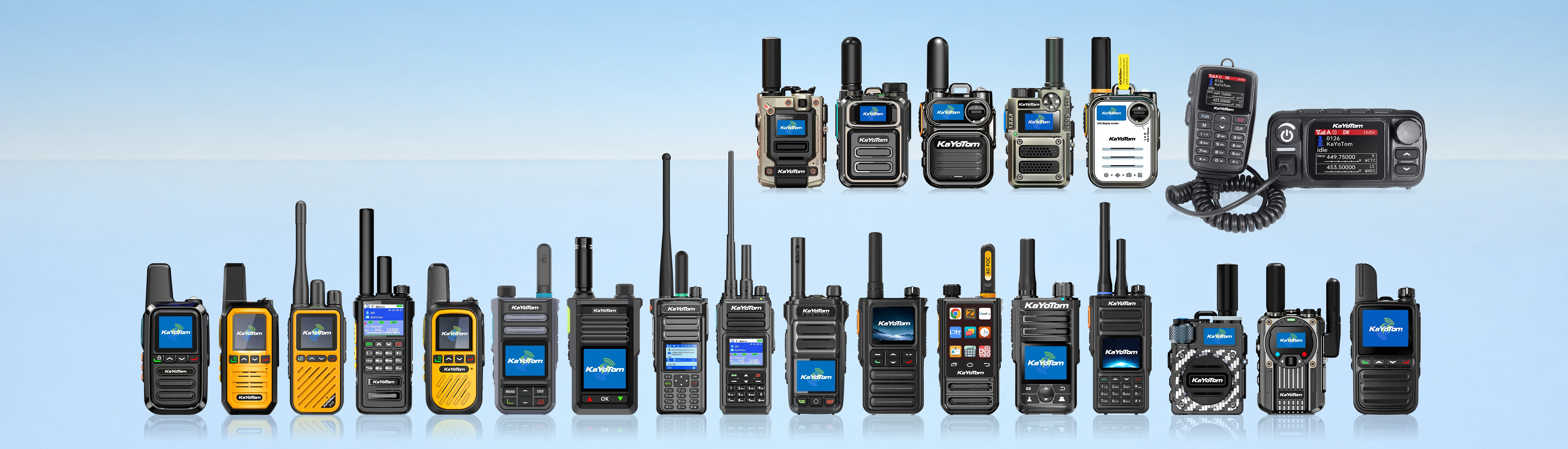KaYoTom professional global walkie-talkie and PoC radio collection