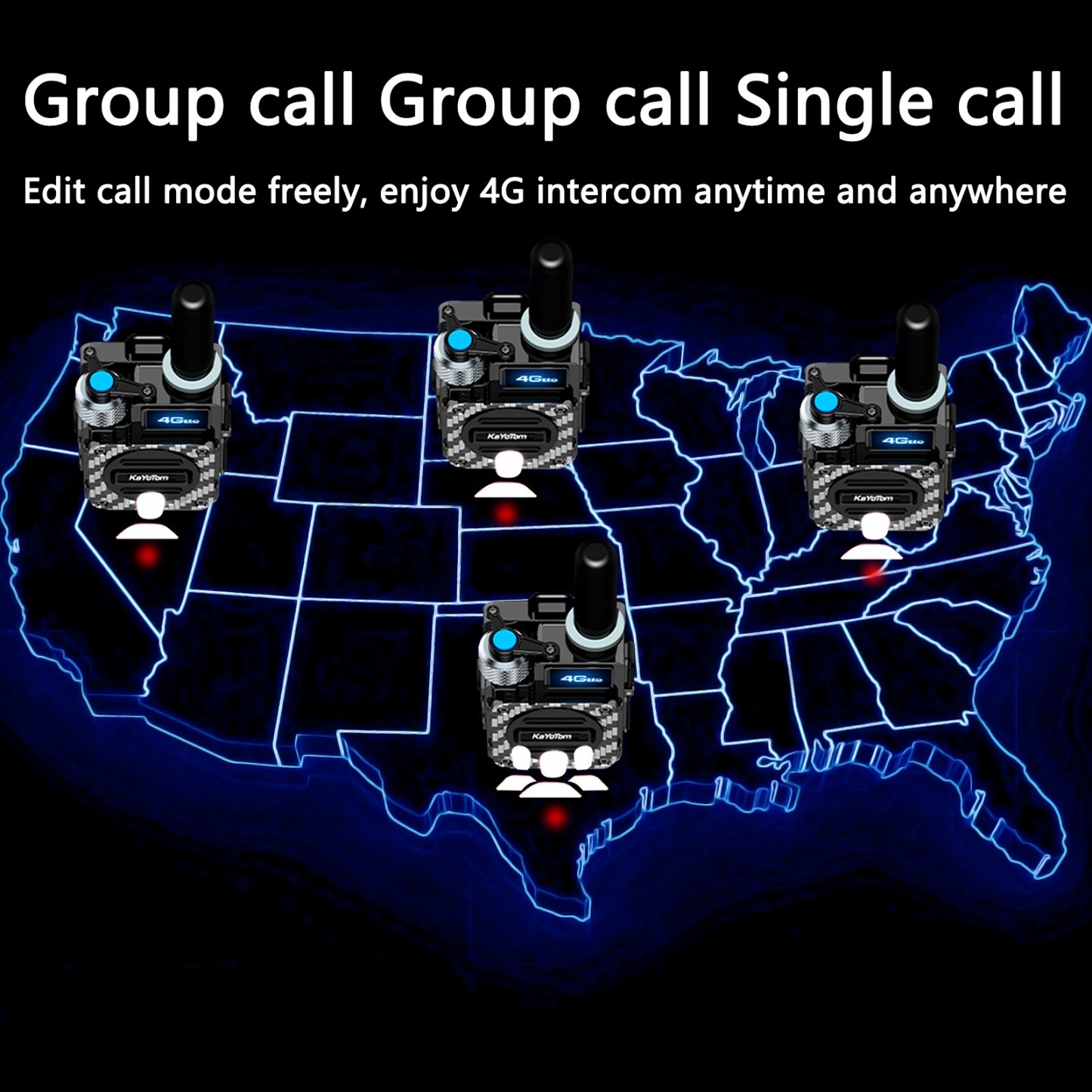 Long range walkie talkie:The advanced long range walkie talkie offers enhanced voice clarity for distant conversations.
