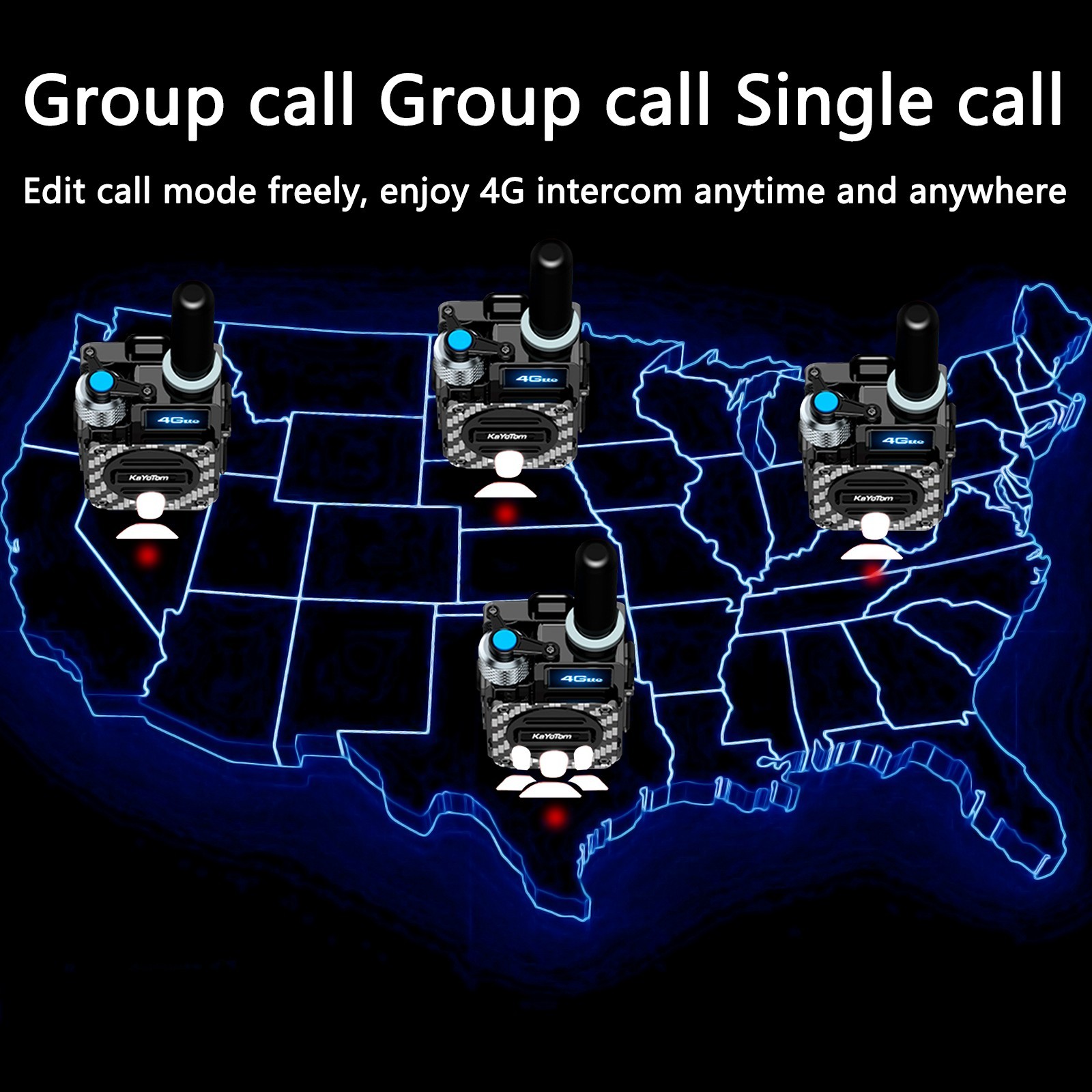 Long range walkie talkie:The advanced long range walkie talkie offers enhanced voice clarity for distant conversations.