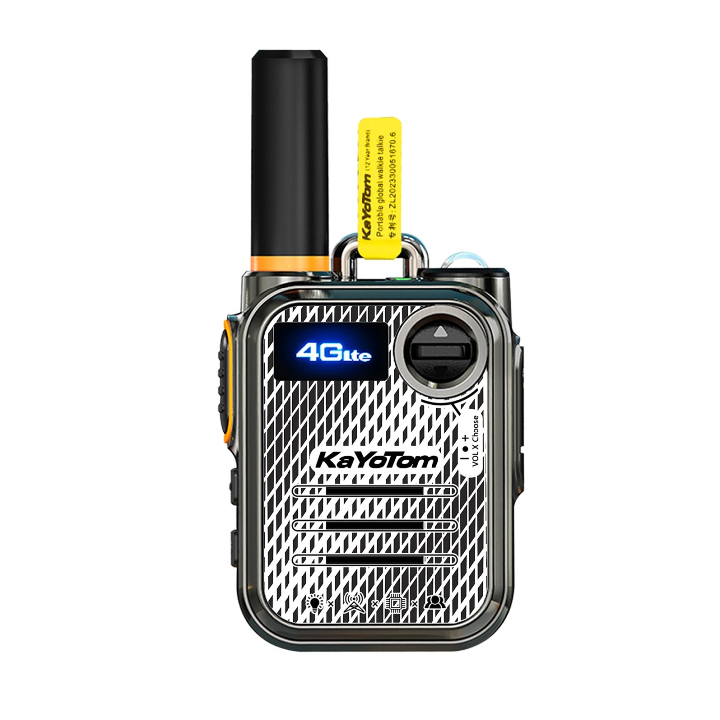 Kayotom Global walkie Talkie, 4G poc Radio walkie Talkie, 5000KM Walkie talkies Long Range, Unlimited Range, Rechargeable walkie talkies Long Range, for Hiking Camping Trip, No Platform fee