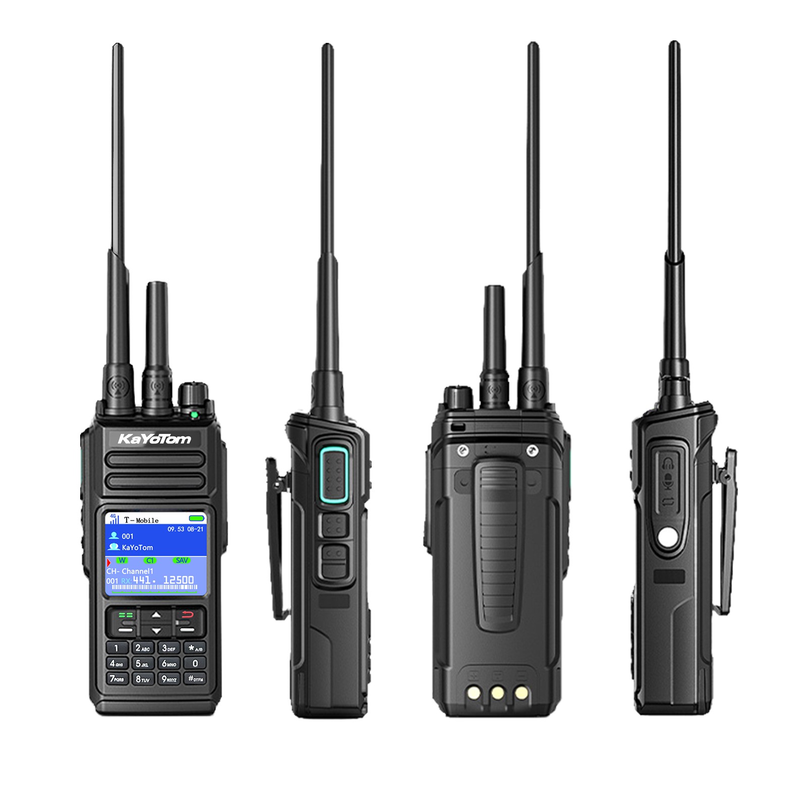 KaYoTomD10 Global Walkie-Talkie - Dual-Mode Global Communication, 10W Strong Power, Waterproof and Durable