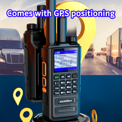 GPS walkie talkie: GPS-enabled walkie talkie for accurate positioning.
