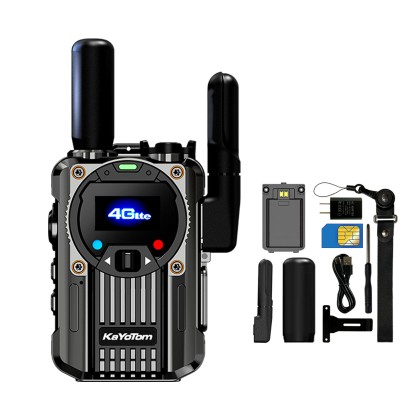 KaYoTom M66 4G Global PTT Walkie-Talkie – 5000-Mile Range, FM Radio & SOS Functions, TYPE-C Fast Charging