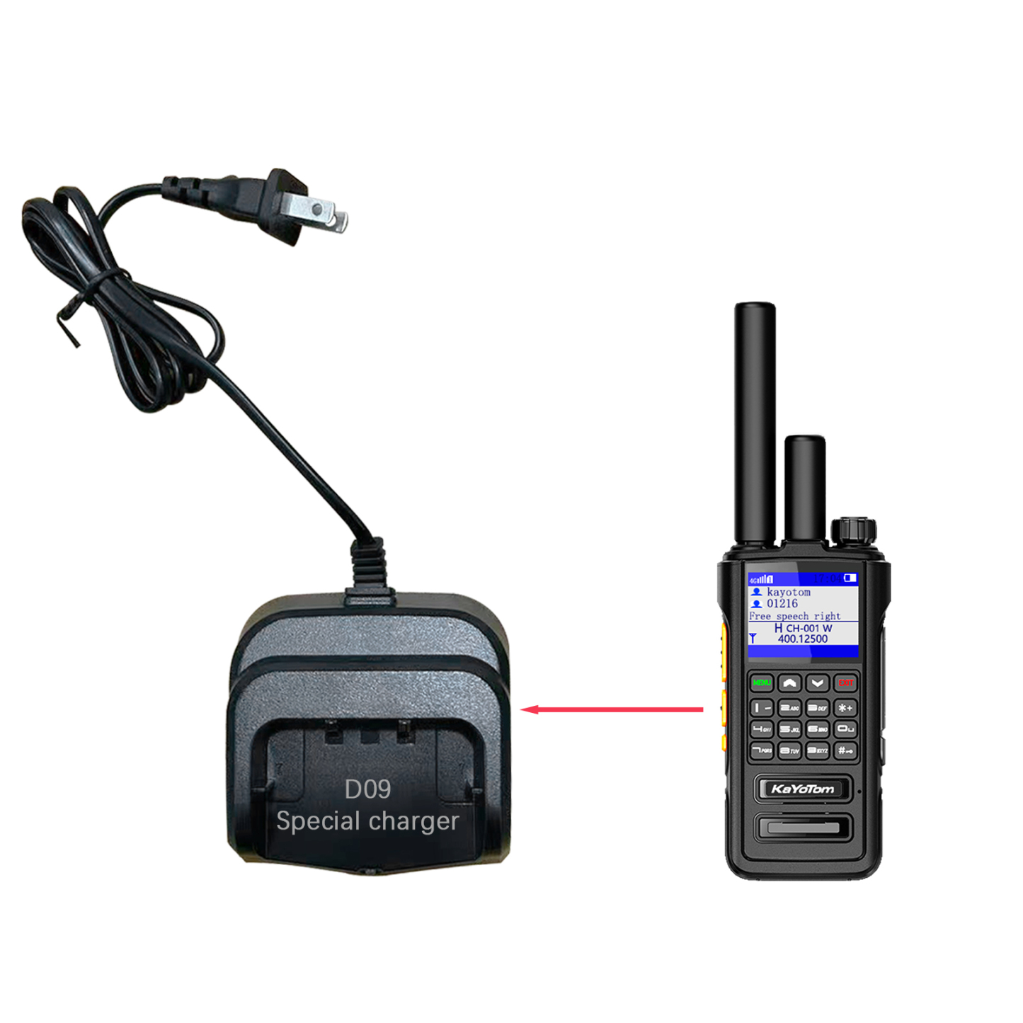 D09 Walkie - Talkie Charger