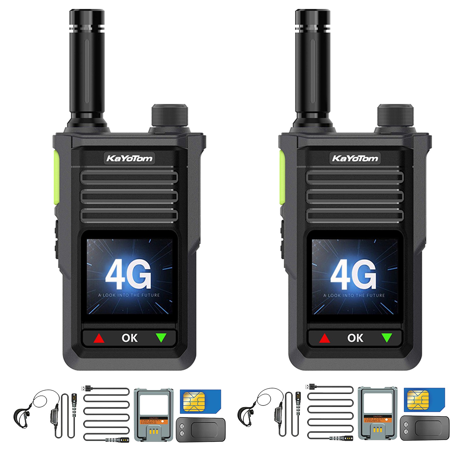 KaYoTom M15 Global Push To Talk (PTT) Walkie-Talkie with Bluetooth / WIFI / GPS / Waterproof