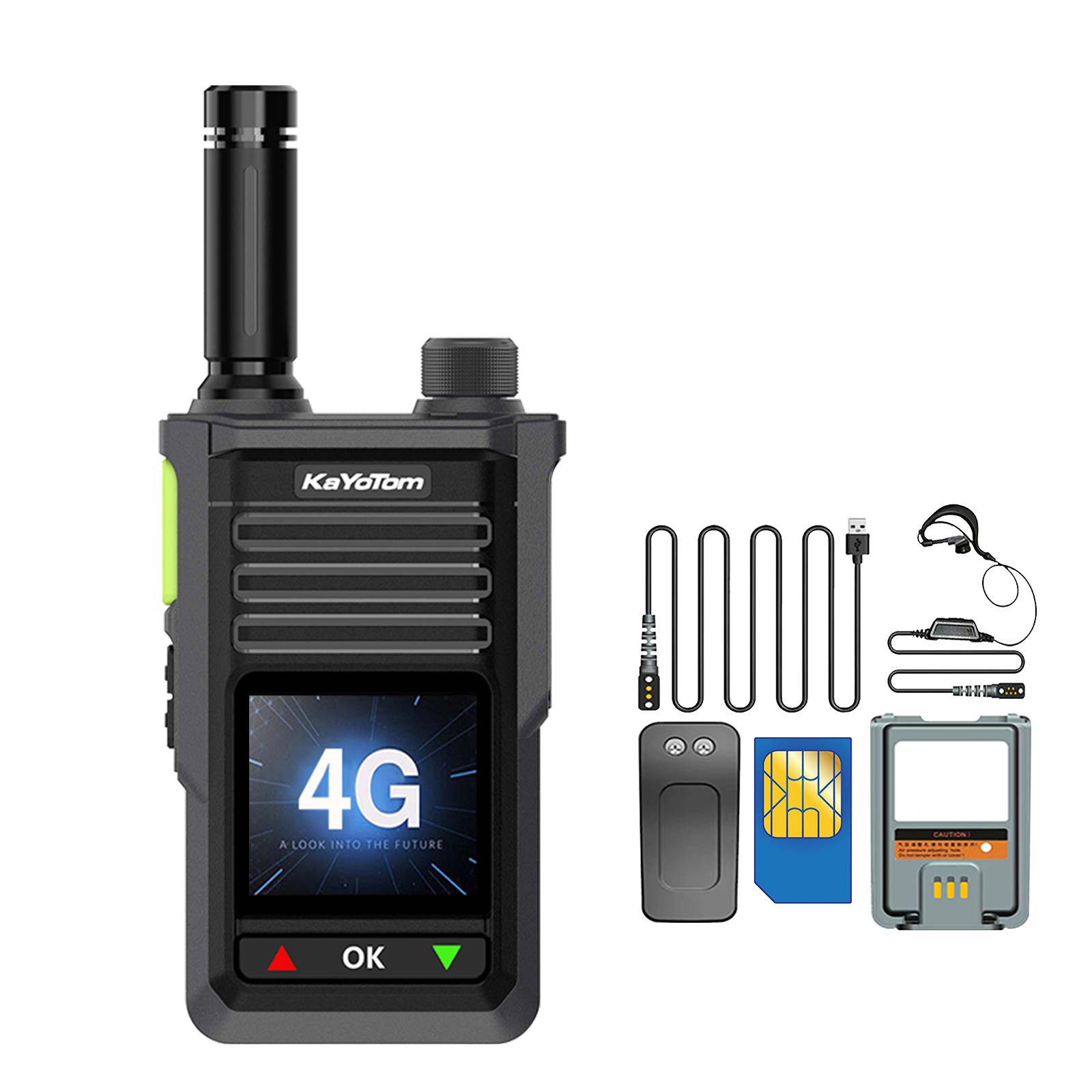 KaYoTom M15 Global Push To Talk (PTT) Walkie-Talkie with Bluetooth / WIFI / GPS / Waterproof