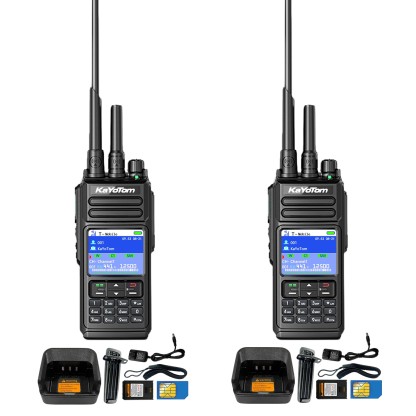 KaYoTom D10 walkie-talkie realizes cross-regional communication through the global Push-to-Talk 4G technology.