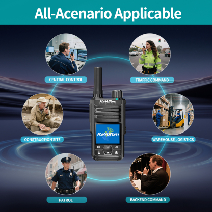 KaYoTom M14 Global Walkie Talkie Unlimited Range Encrypted Two-Way Radio - 72H Battery, GPS Tracking, Lightweight & Waterproof, 172 Countries Coverage