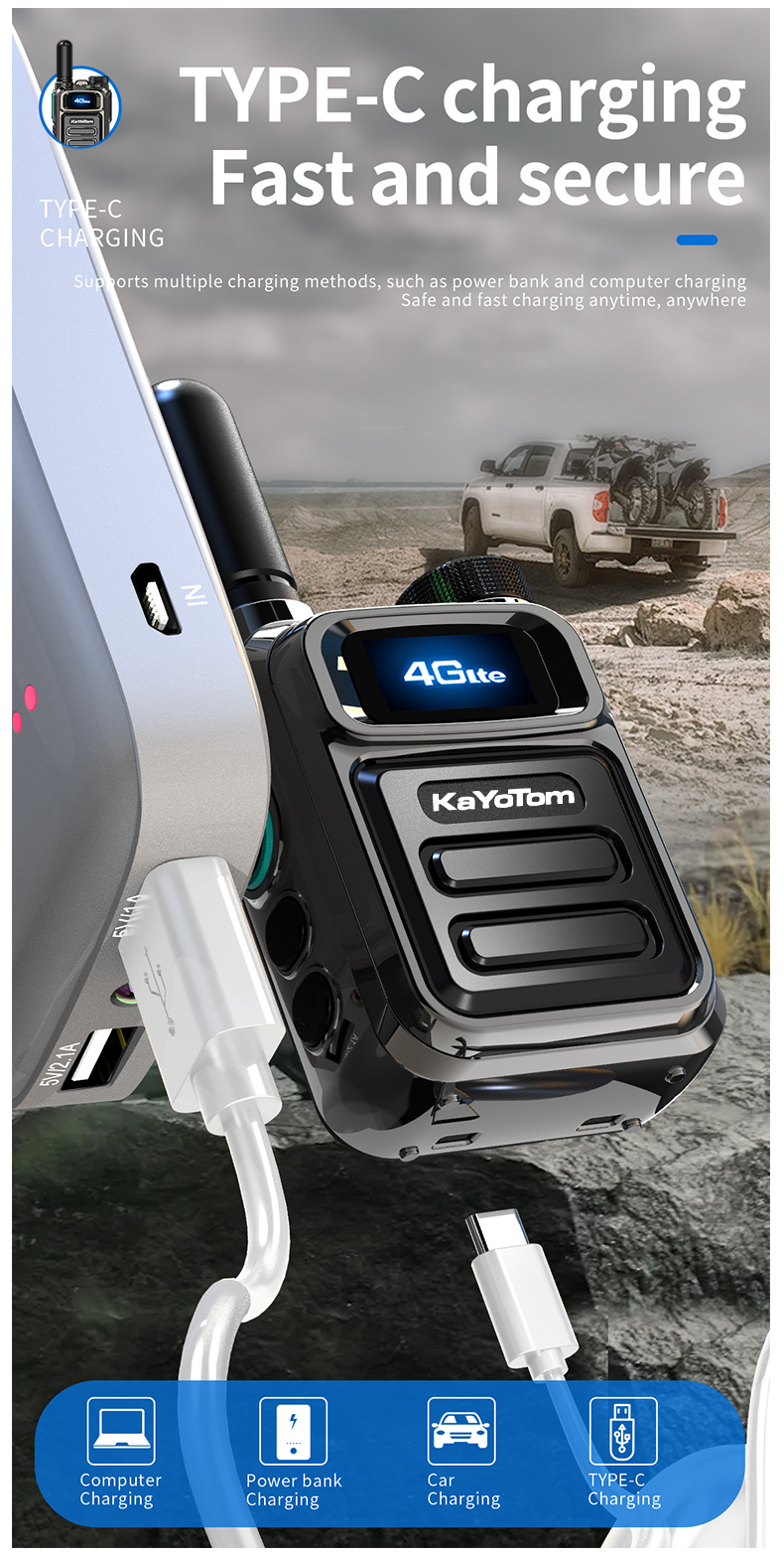 KaYoTom M05 Walkie Talkie Easy to Use Interface for Beginners
