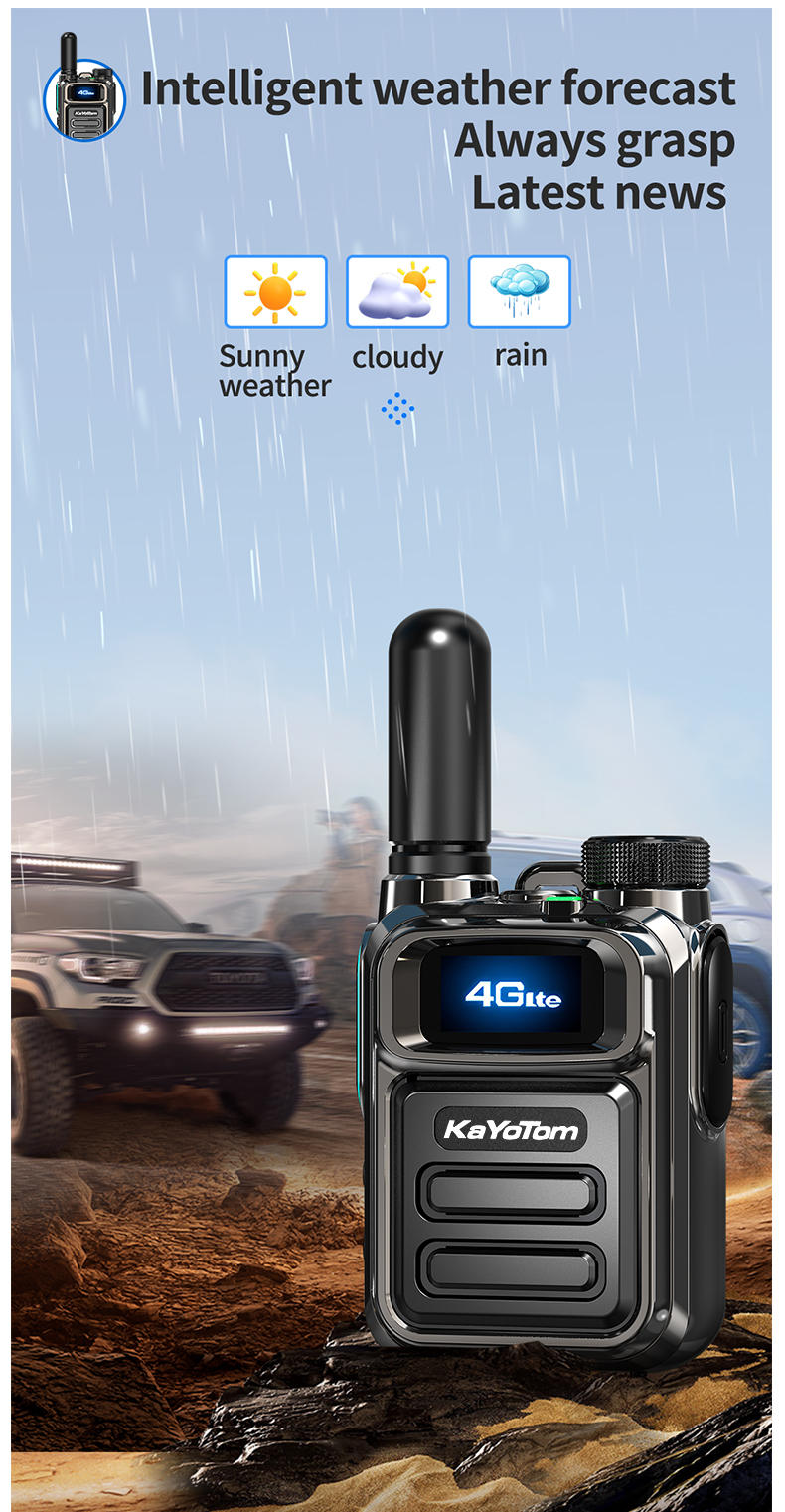 KaYoTom M05 Walkie Talkie Aluminum Alloy Housing Rugged Design