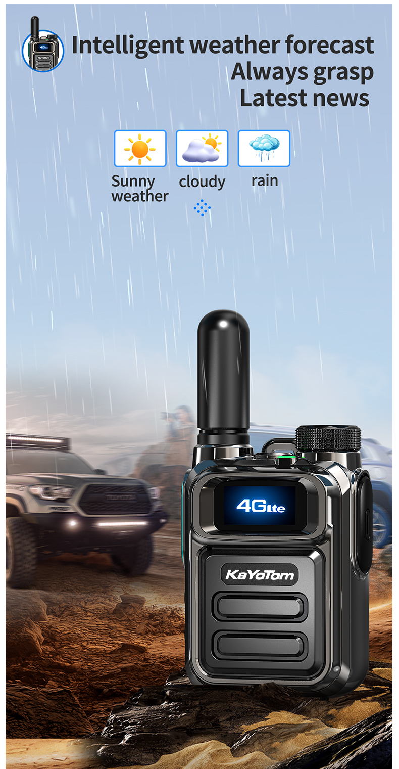 KaYoTom M05 Walkie Talkie Aluminum Alloy Housing Rugged Design