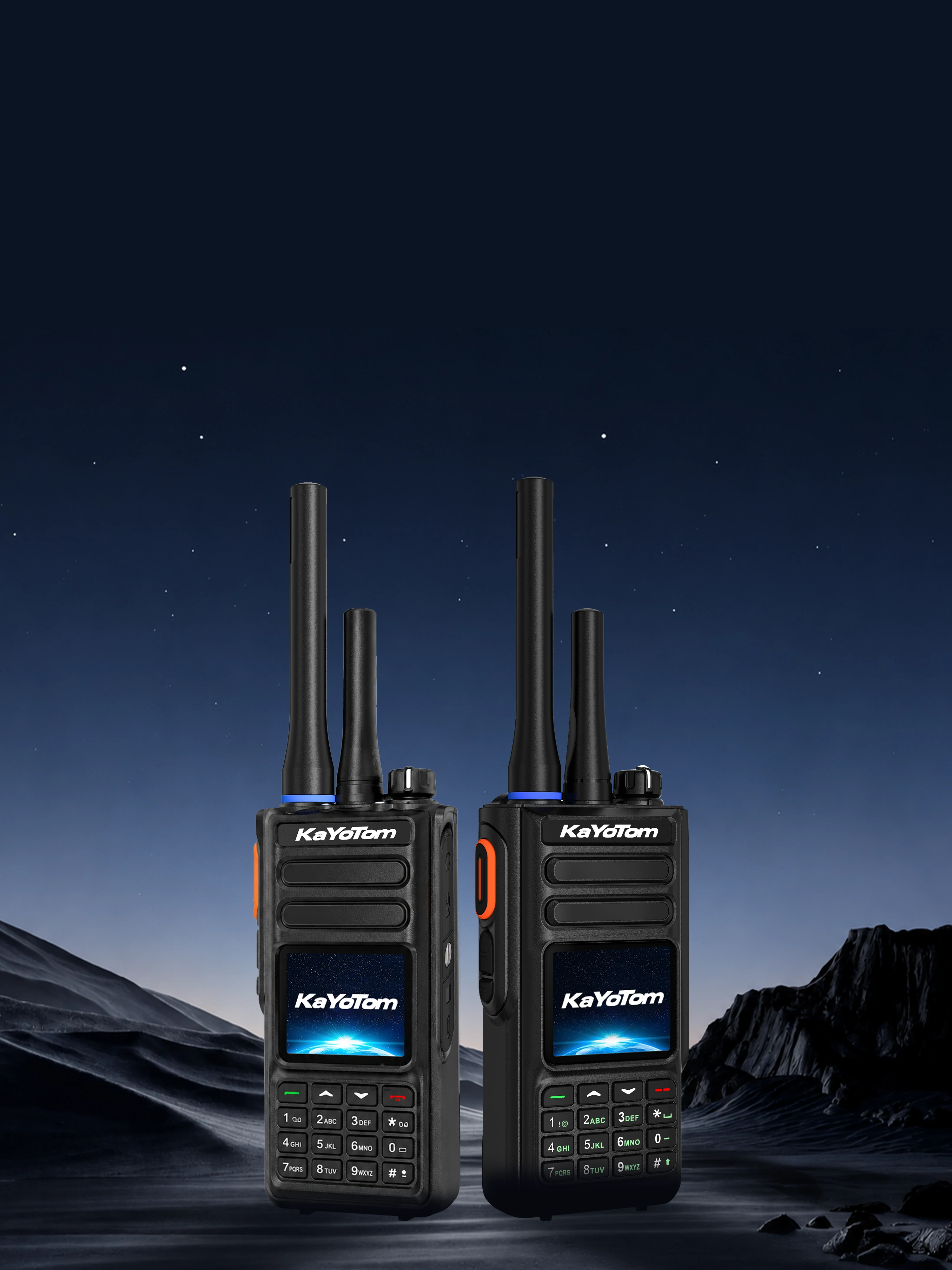 KaYoTom D16 dual-mode PoC, UHF, and GPS rugged two-way radio for precise tracking and communication