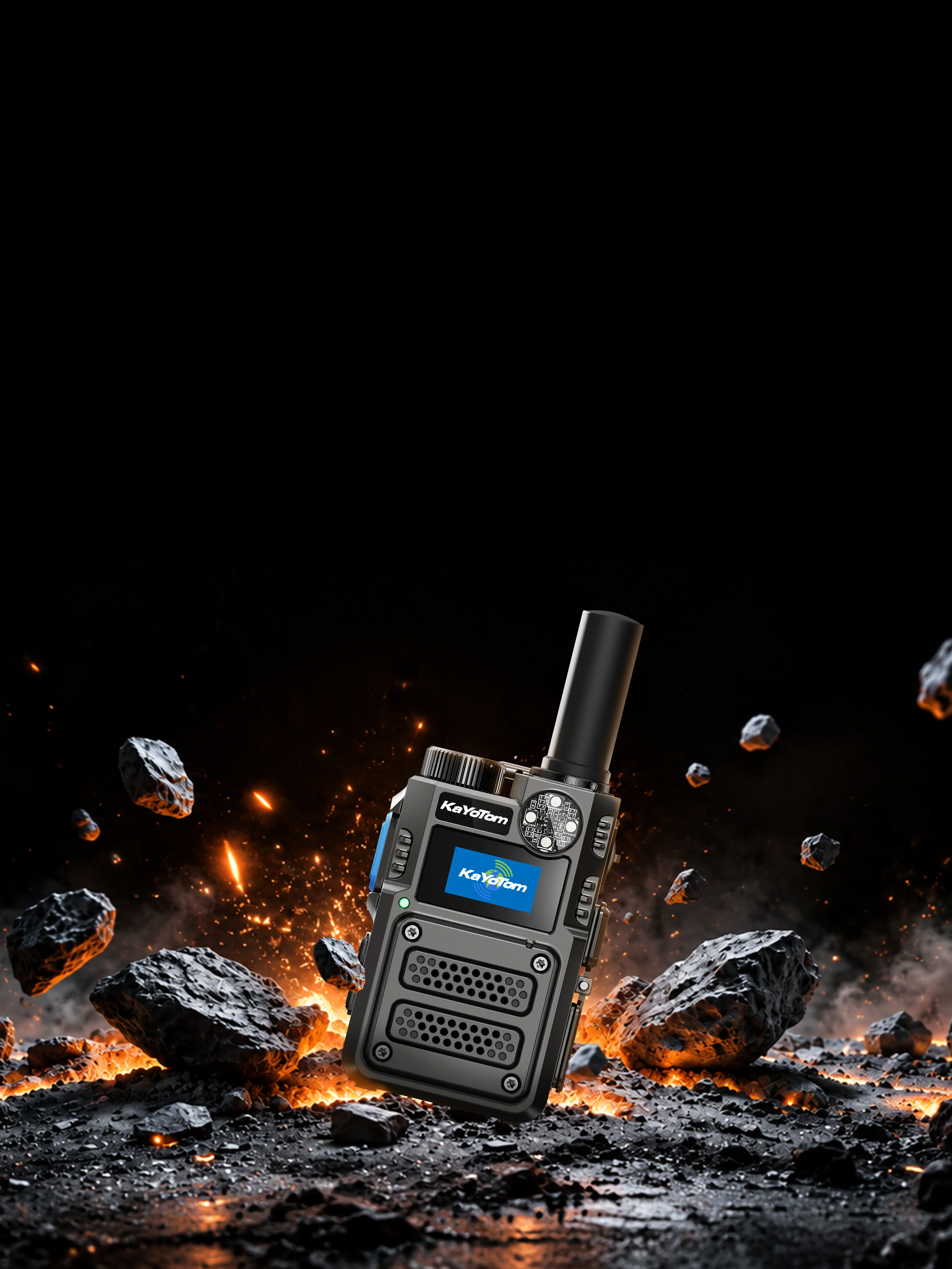 KaYoTom M12 black high-performance long-range walkie-talkie