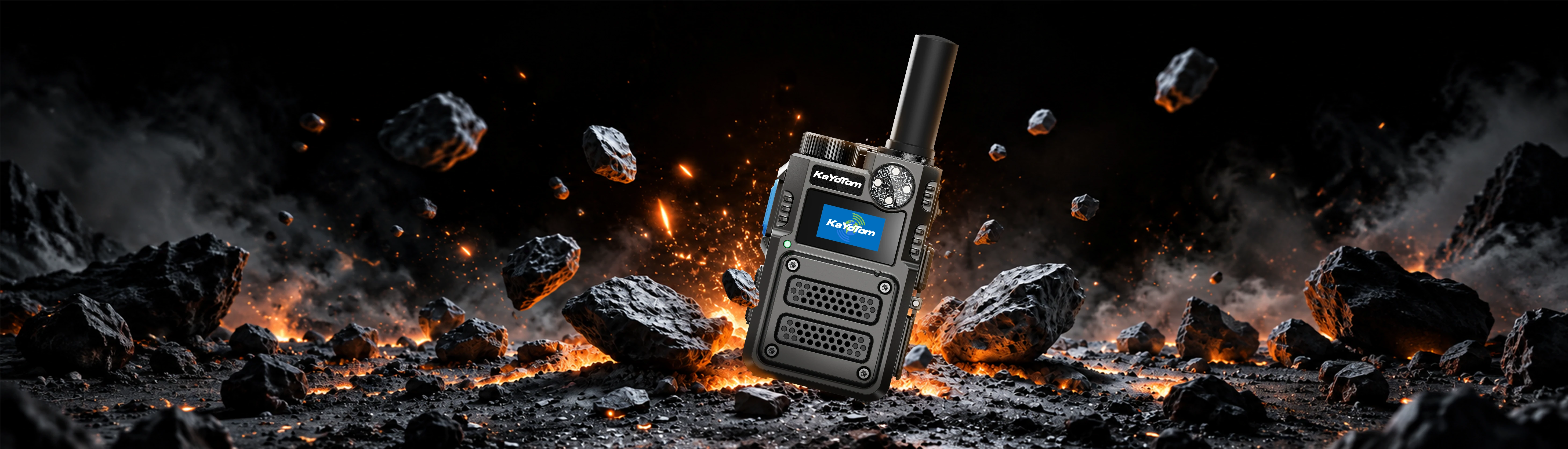KaYoTom M12 black high-performance long-range walkie-talkie