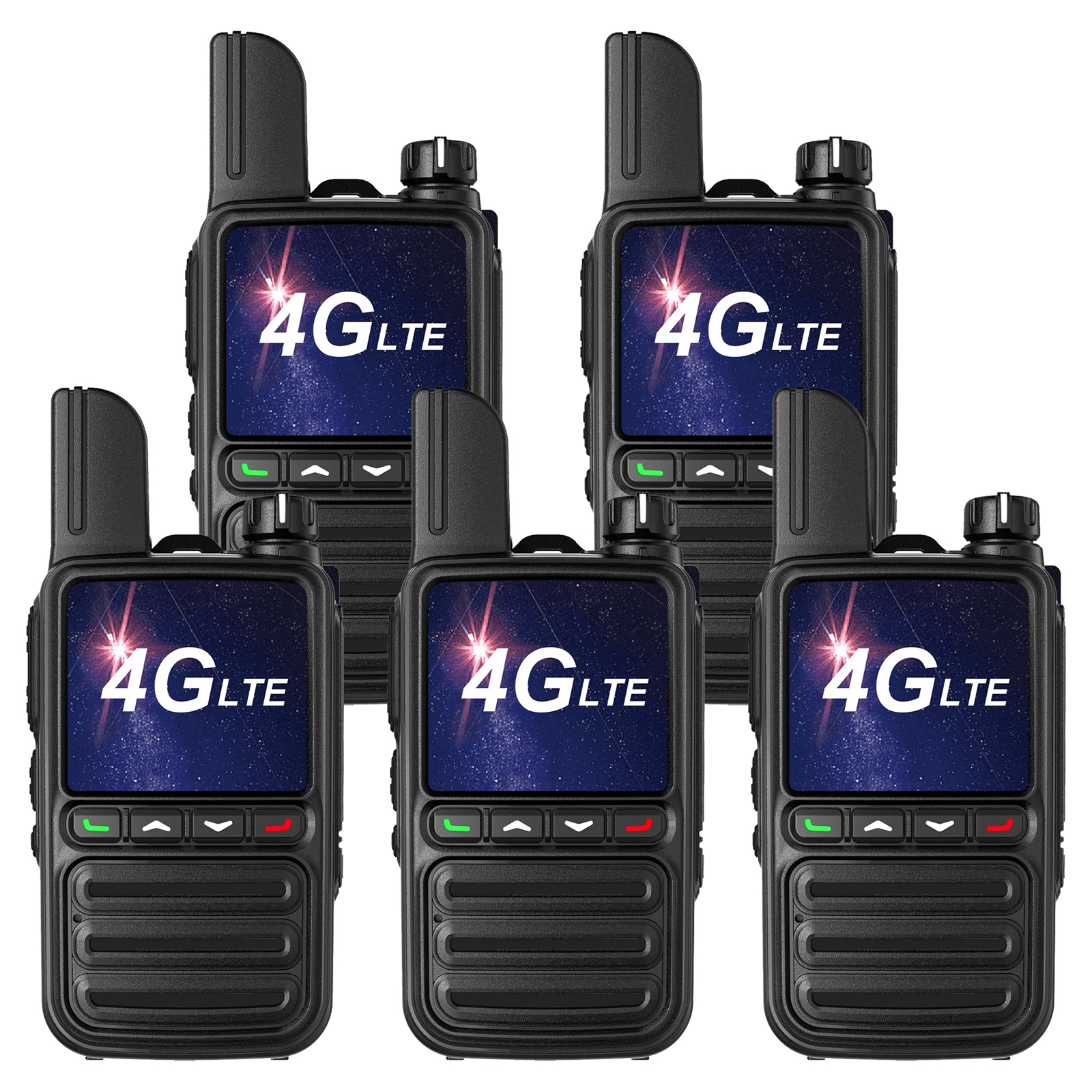 KaYoTom G08 Global Walkie Talkies Unlimited Range PTT Push-to-Talk Over Cellular Nationwide 5000 Miles POC 4G Handheld Long Range Two Way Radio for Team Management