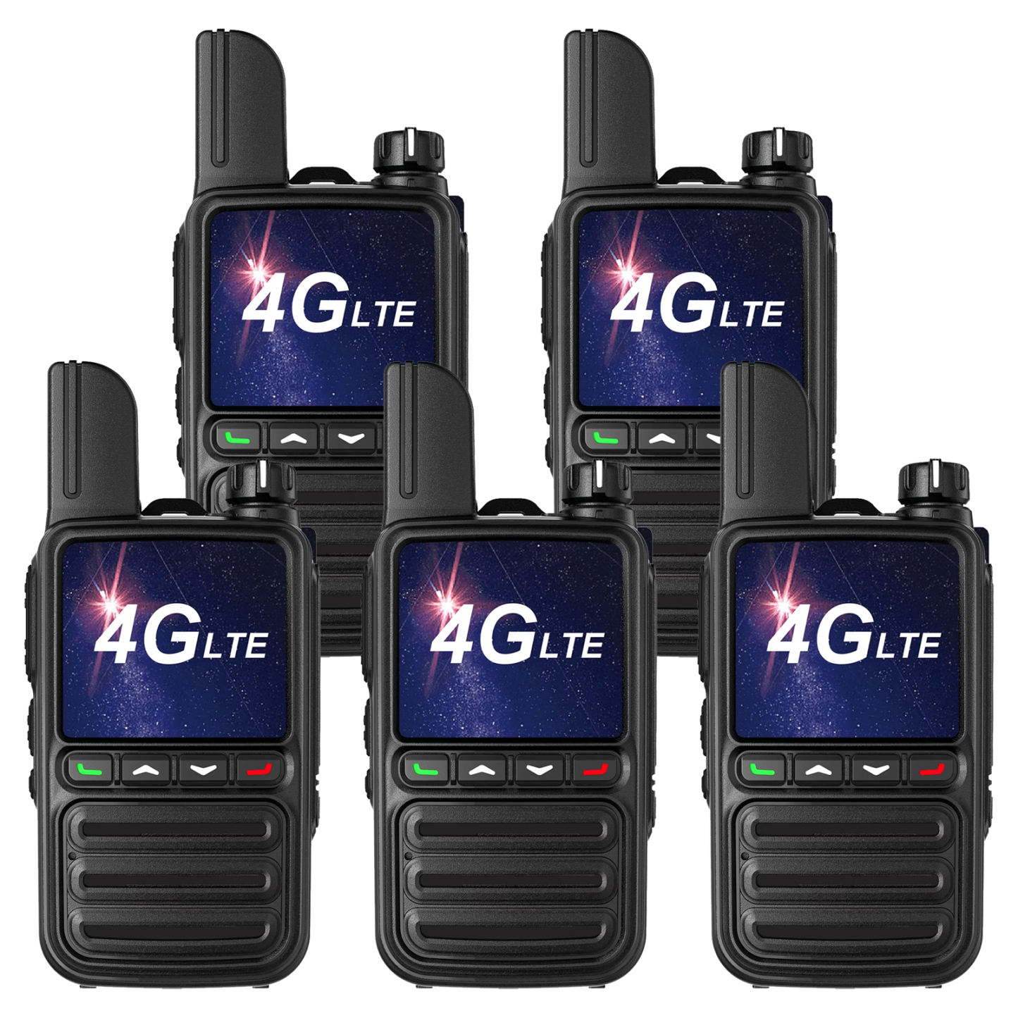 KaYoTom G08 Global Walkie Talkies Unlimited Range PTT Push-to-Talk Over Cellular Nationwide 5000 Miles POC 4G Handheld Long Range Two Way Radio for Team Management