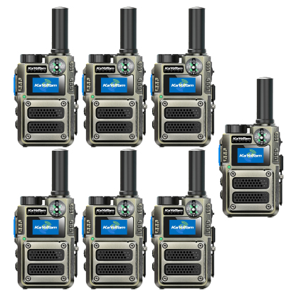 KaYoTom M12 Global LTE Walkie Talkie – Long Range Two-Way Radio, Unlimited Distance, No License Required, Built-in Flashlight & Compass, Secure PTT for Outdoor, Security & Business