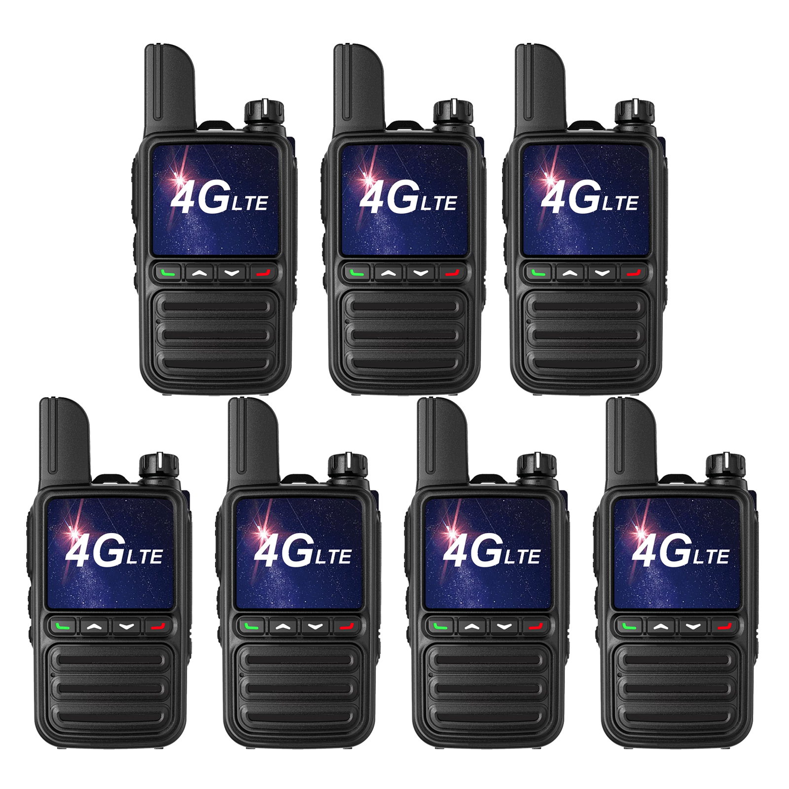 KaYoTom G08 Global Walkie Talkies Unlimited Range PTT Push-to-Talk Over Cellular Nationwide 5000 Miles POC 4G Handheld Long Range Two Way Radio for Team Management