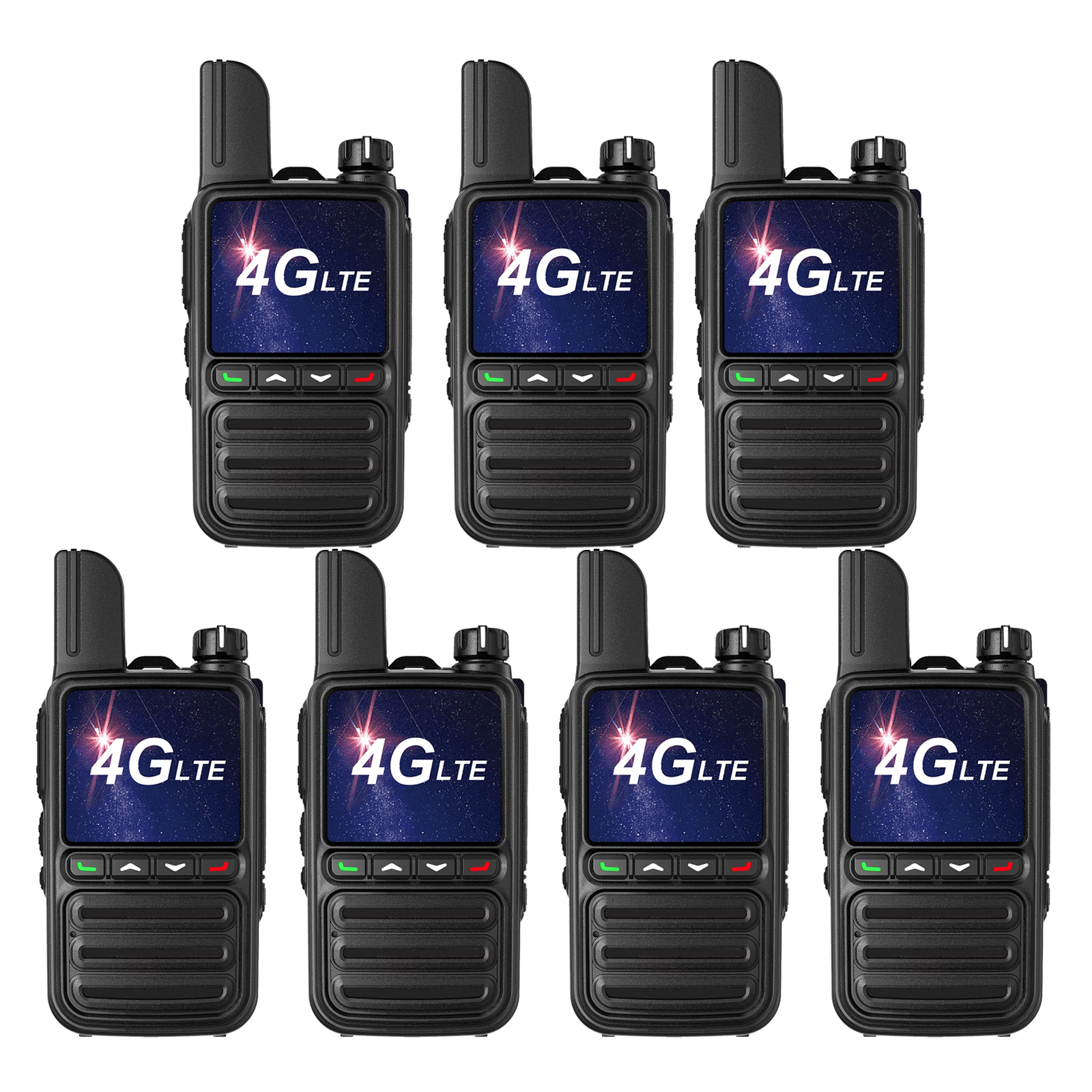 KaYoTom G08 Global Walkie Talkies Unlimited Range PTT Push-to-Talk Over Cellular Nationwide 5000 Miles POC 4G Handheld Long Range Two Way Radio for Team Management