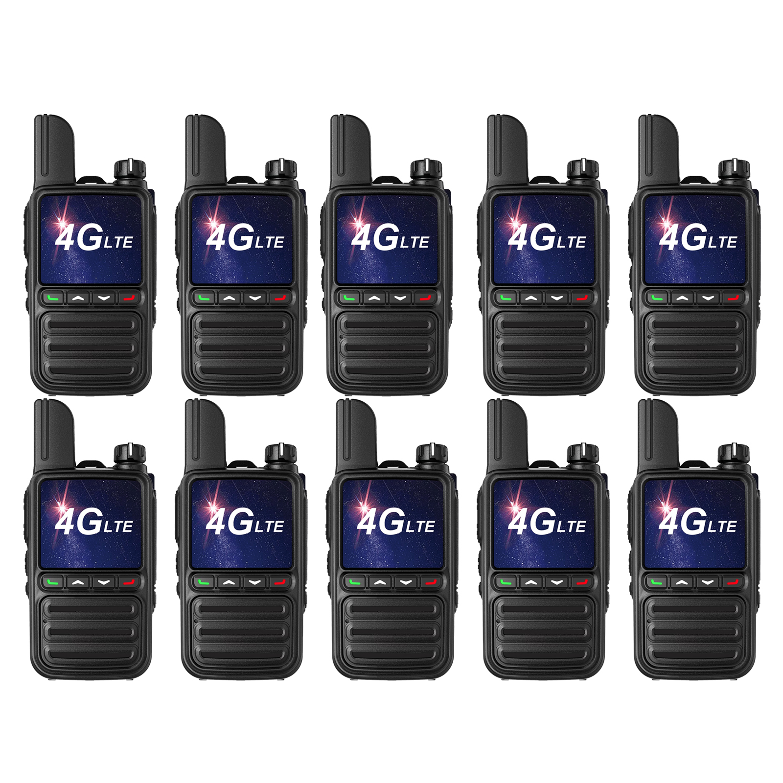 KaYoTom G08 Global Walkie Talkies Unlimited Range PTT Push-to-Talk Over Cellular Nationwide 5000 Miles POC 4G Handheld Long Range Two Way Radio for Team Management