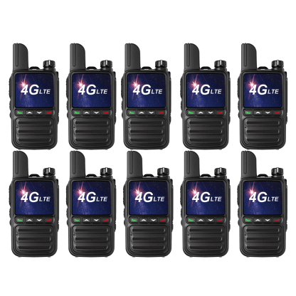 KaYoTom G08 Global Walkie Talkies Unlimited Range PTT Push-to-Talk Over Cellular Nationwide 5000 Miles POC 4G Handheld Long Range Two Way Radio for Team Management